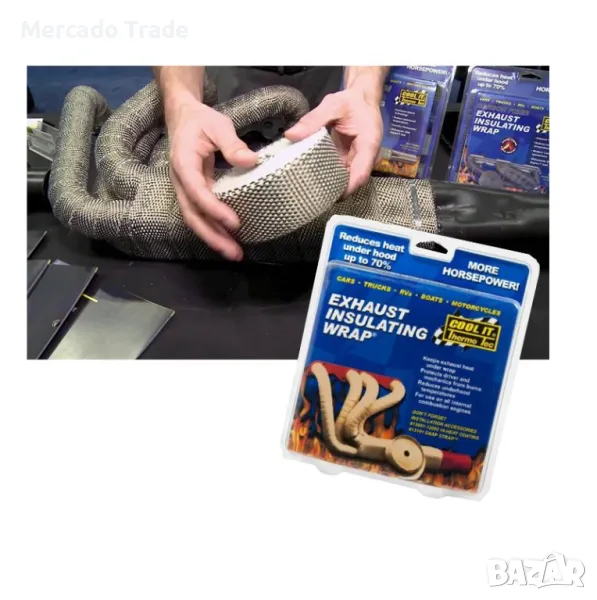 Термоизолационна лента Mercado Trade, Лента за колектори, гърне, ауспух, снимка 1