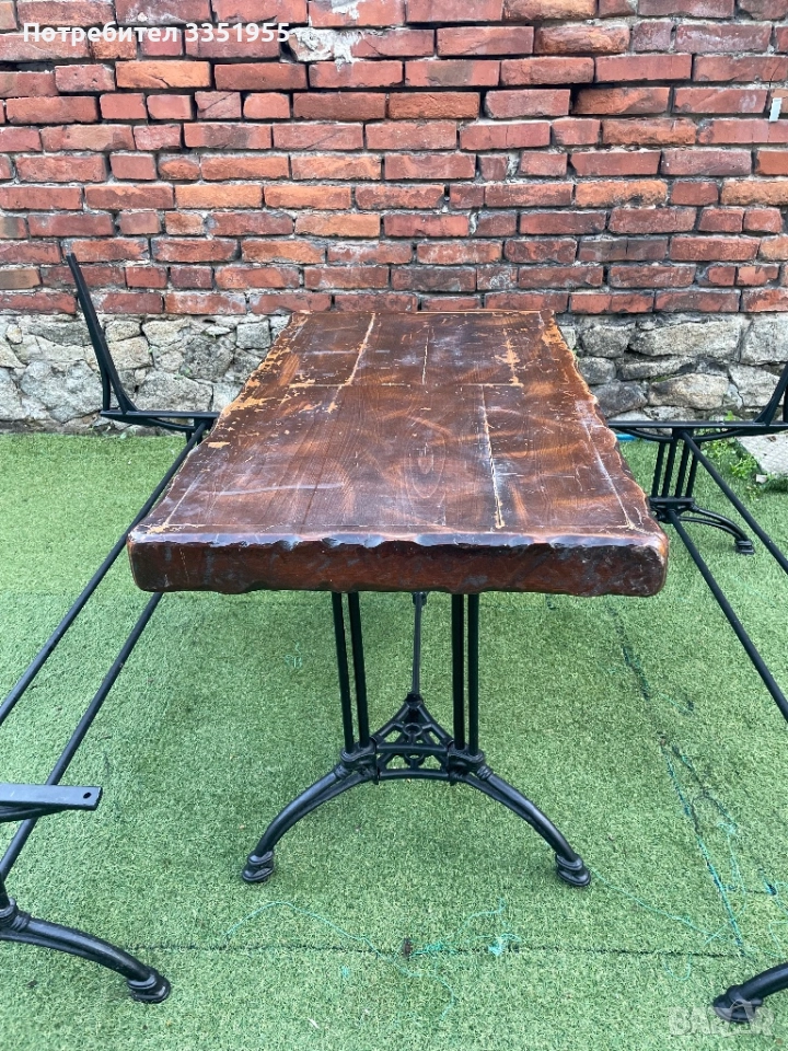 Градински основи за пейки и маса, снимка 1