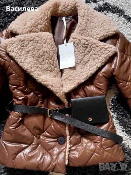 Яке с ефектен колан, снимка 1