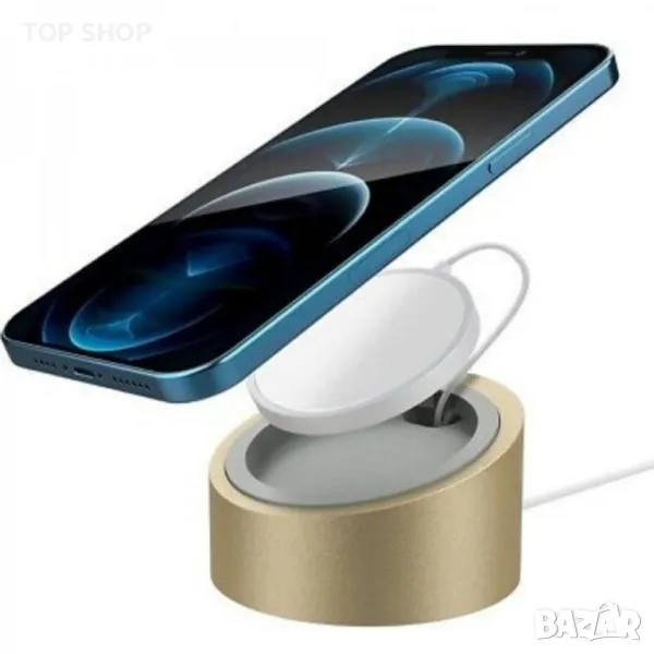 Магнитна стойка за зарядно устройство TiMOVO, съвместима със защитен безжичен Magsafe, снимка 1