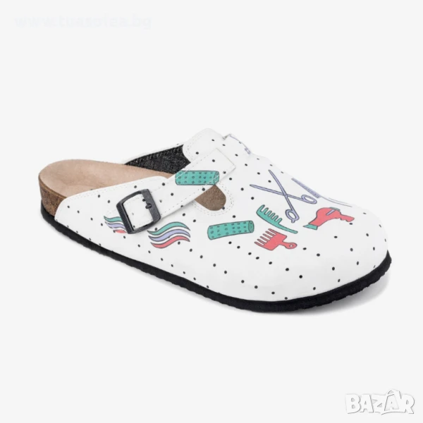 🥁 Намаление - Ортопедични чехли със стелка от естествен велур | Марка Tuasolea, снимка 1