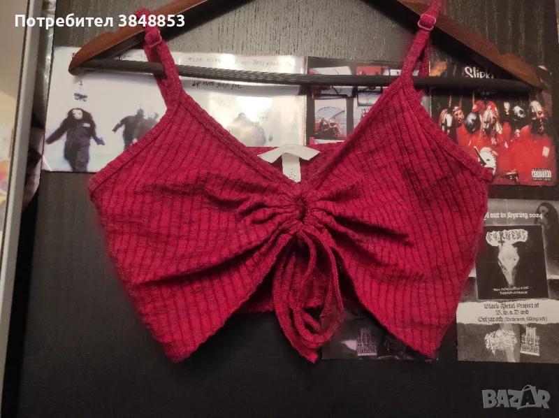 Розов кроп топ H&M, снимка 1