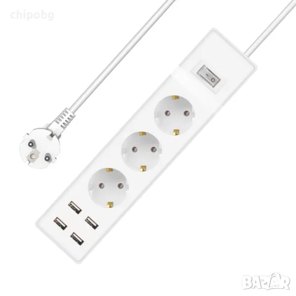 Удължител No brand, 3 гнезда, снимка 1
