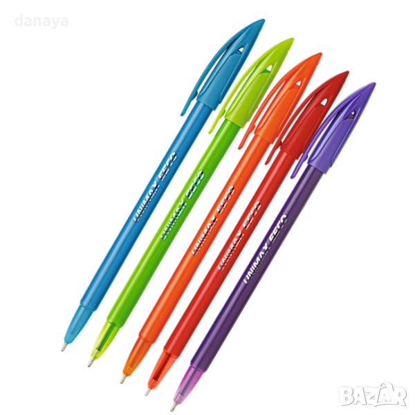 3872 Син химикал с капачка Unimax, 0.7 mm, снимка 1