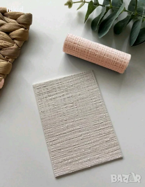 Малка релефна точилка с релеф текстура драскотини драсканици отпечатък за фондан тесто бисквитки, снимка 1