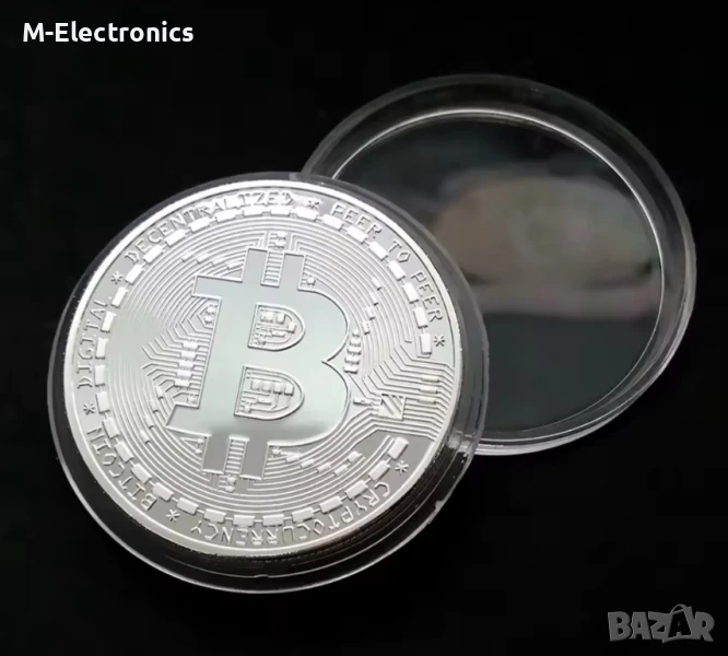 Биткойн монета - сувенир, снимка 1