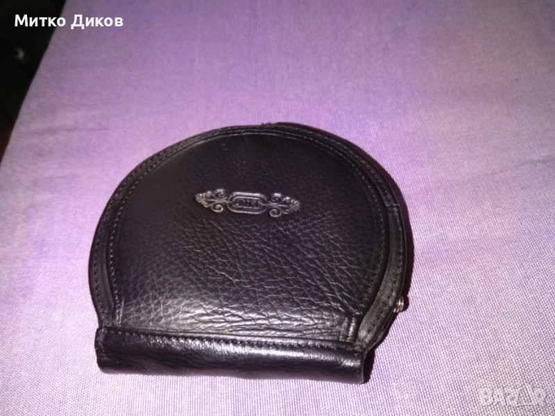 Арт женско портмоне ново 110х104мм естествена кожа, снимка 1