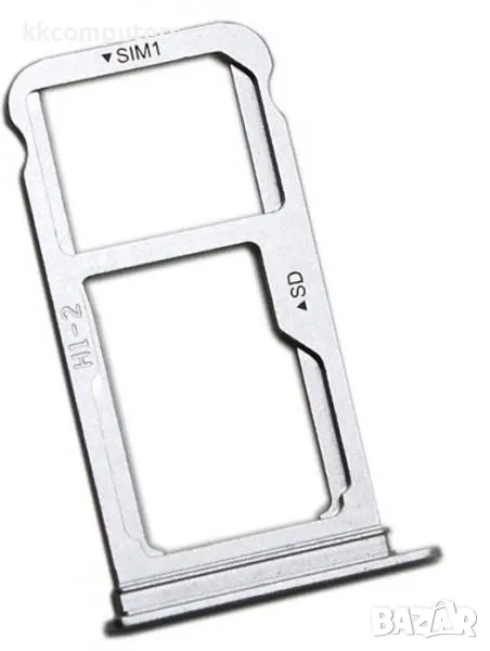 SIM / MicroSD държач /Сребърен/ за Huawei Mate 10 Баркод : 562288, снимка 1
