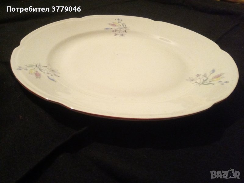 Голяма порцеланова чиния , снимка 1