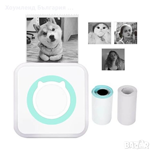 Мини принтер за моментални снимки през телефон, снимка 1