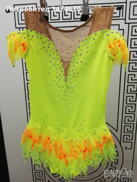 Трико ново за художествена гимнастика, танци, около 6-7 год, снимка 1