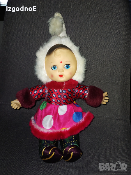 Стара соц кукла Елф с гумена глава , снимка 1