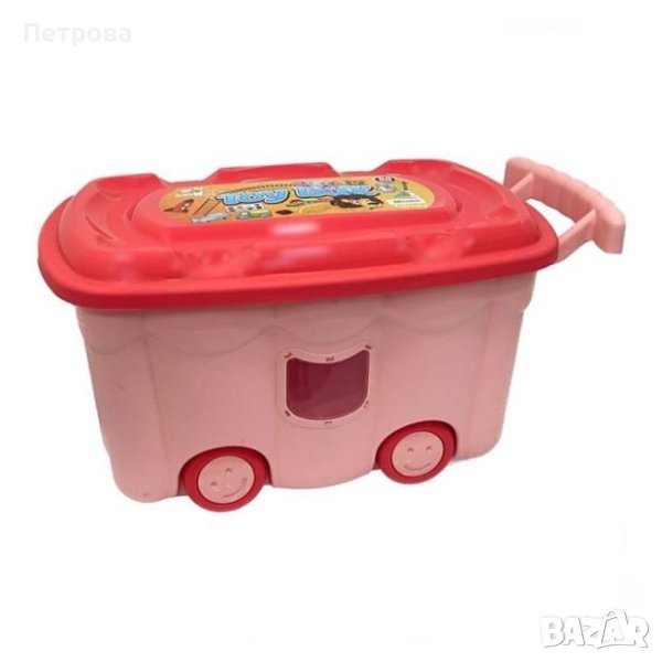 Кутия за детски играчки на колелца-42х69х34 см./кутия за съхранение на детски играчки и аксесоари , снимка 1