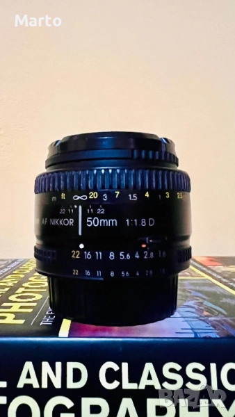 Обектив Nikon AF Nikkor 50mm f/1.8D, снимка 1