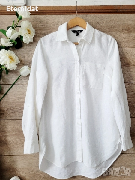 Бяла риза LIPSY лен , снимка 1
