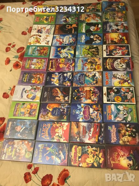 Продавам цялата си лична колекция от анимационни видеокасети VHS 44 броя, снимка 1