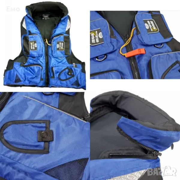 Рибарска плуваща жилетка с яка, снимка 1