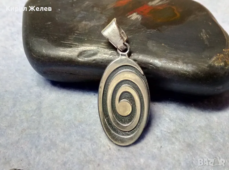 СТИЛЕН СРЕБЪРЕН АРТ ПЕНДАНТ ЛАКИРАНО СРЕБРО 925 ДИЗАЙНЕРСКА ХУДОЖЕСТВЕНА ИЗРАБОТКА 49720, снимка 1