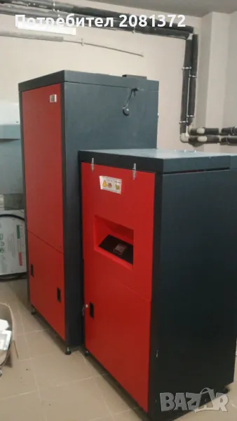 Нов  автоматизиран стоманен водогреен пелетен котел 100KW, снимка 1