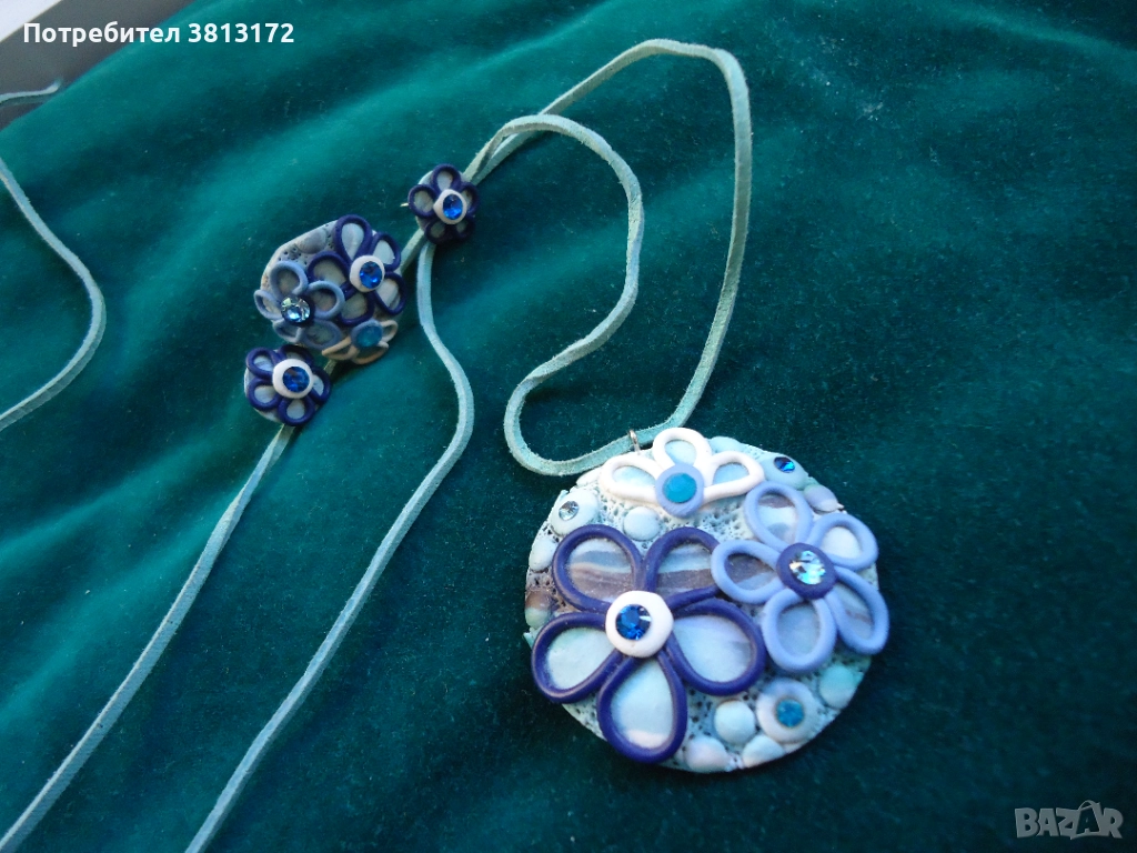 колие, обеци и пръстен, снимка 1