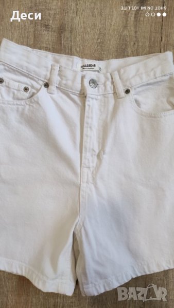 Pull&Bear дънкови панталонки с висока талия , снимка 1