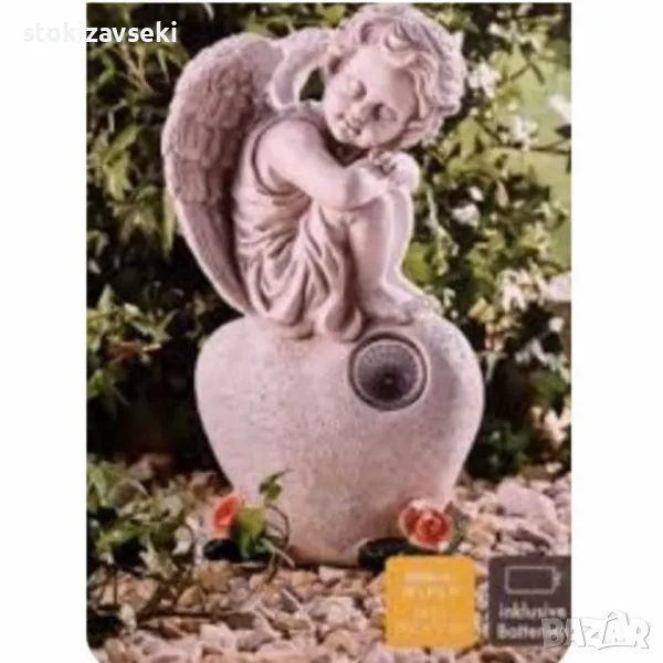 Светеща LED статуетка ангел In Ewiger Liebe – Символ на вечна любов и спокойствие, снимка 1