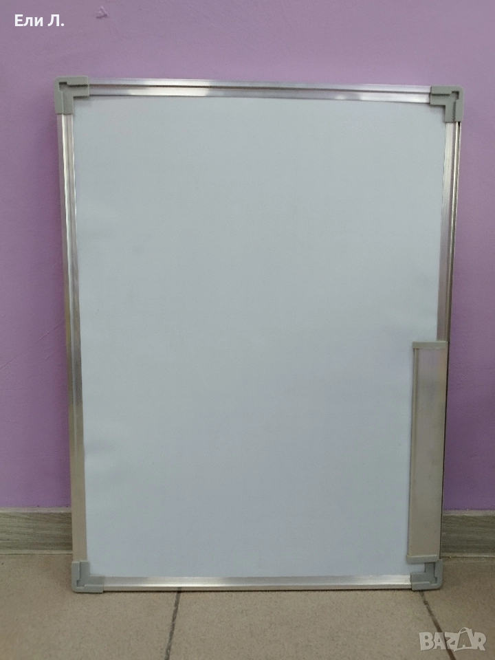 Бяла магнитна дъска 60 х 46 см , снимка 1