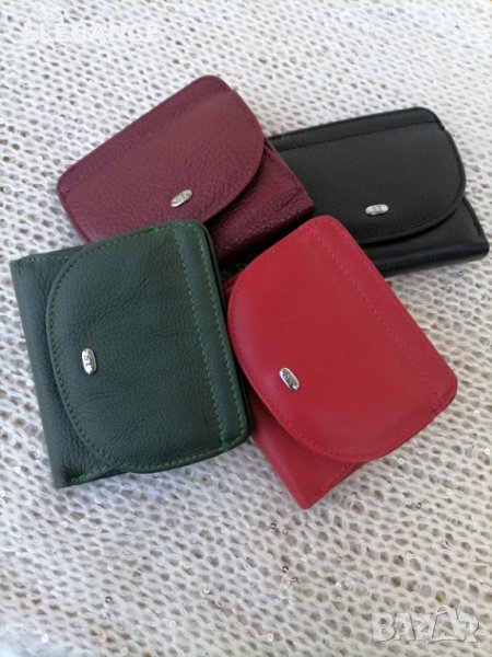 Компактно дамско портмоне с френски джоб от естествена кожа , снимка 1