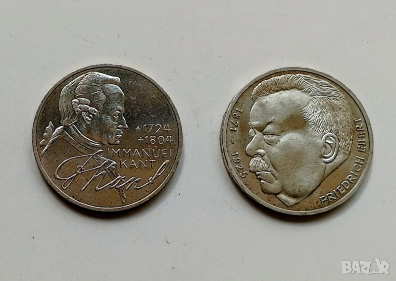 5 марки сребро ФРГ, снимка 1