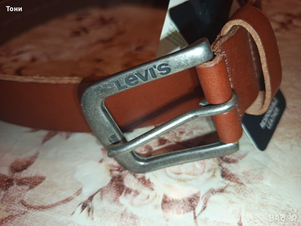 LEVI'S Оригинал Нов Мъжки Колан Изцяло от Естествена Кожа с Етикет 120см., снимка 1