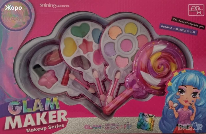 КОМПЛЕКТ ГРИМОВЕ ЗА МОМИЧЕТА МОДЕЛ БЛИЗАЛКА 193902, снимка 1