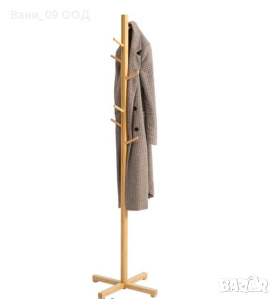 160см Закачалка за якета,100% бамбук, снимка 1