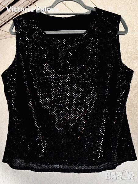 Красив елегантен вечерен топ Sequins , снимка 1