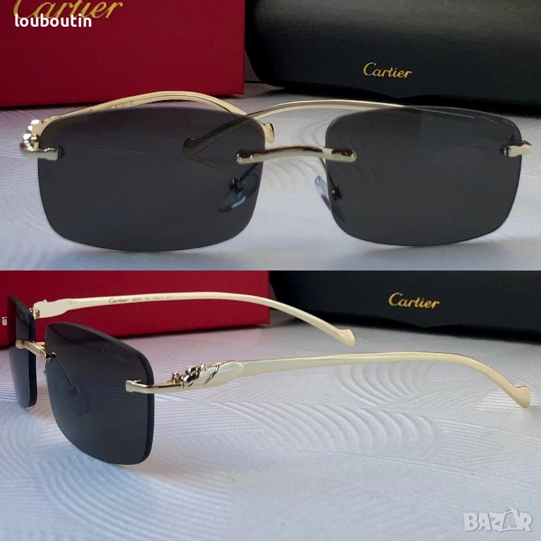 Cartier мъжки дамски  слънчеви очила с пантера унисекс, снимка 1