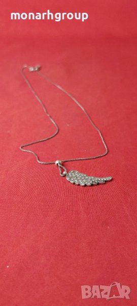 Сребърен ланец с висулка, снимка 1