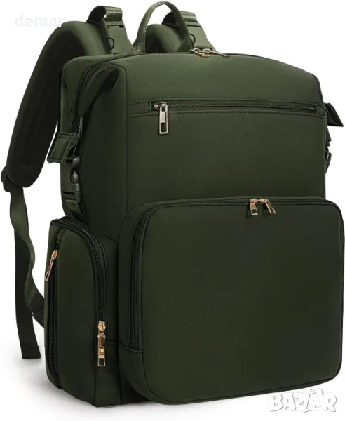 CEI-CEI Неопренова чанта, Раница с подложка за повиване, с изолирани джобове (армейско зелено), снимка 1