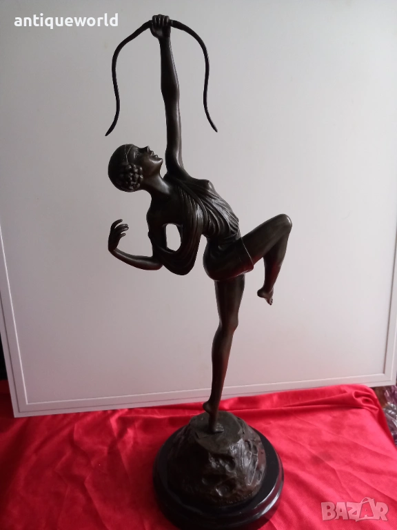Pierre Le Faguays,Бронзова Скулптура, Богиня Диана, снимка 1