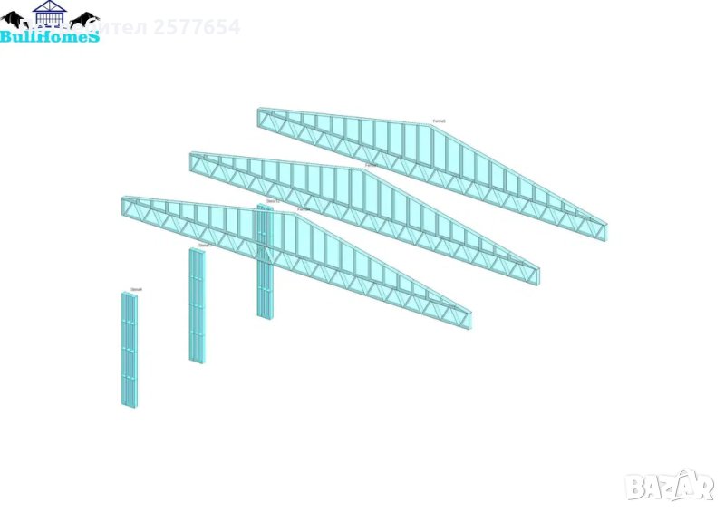 ЛИЗИНГ - Свинеферми, Кравеферми, ферма, ферми - 12м, и колони 3м, снимка 1