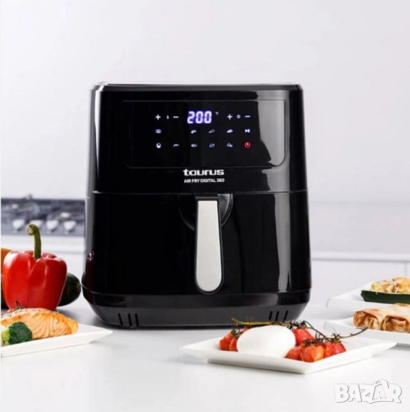 Фритюрник с горещ въздух Taurus Air Fry Digital 360 – 7.5L, 2150W, 360° двойна резистенция, снимка 1