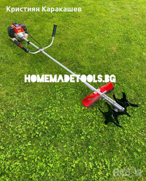 Немски бензинов тример за трева werstil 72 куб. + фреза за бензинов тример, снимка 1