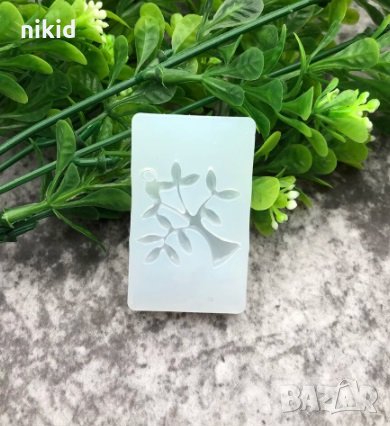 Мини дърво дръвче висулка силиконов молд форма смола фондан украса декор, снимка 1