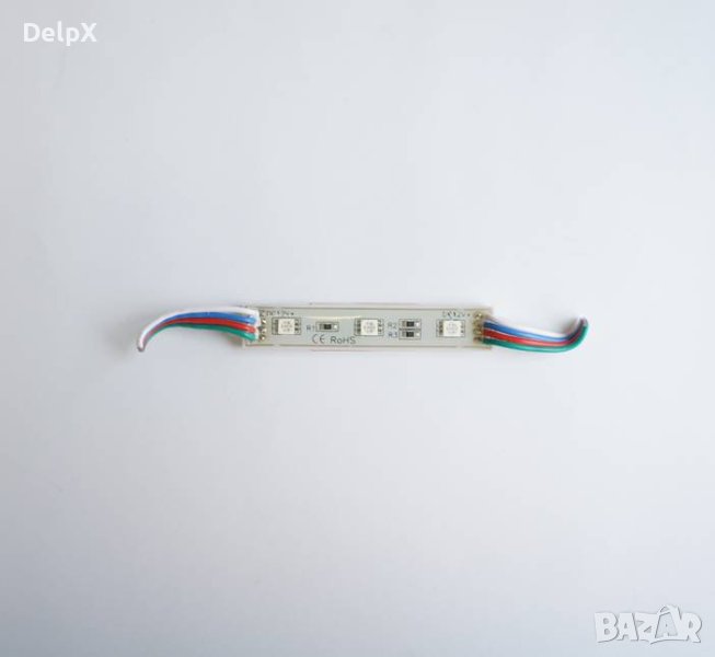 Светодиодна лайсна RGB с 3 диода самозалепваща 12V 1W, снимка 1