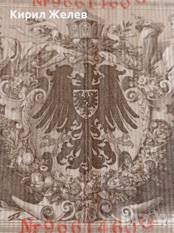 РАЙХ БАНКНОТА 1000 марки 1910г. Германия УНИКАТ ЗА ЦЕНИТЕЛИ 36817, снимка 12 - Нумизматика и бонистика - 39898794