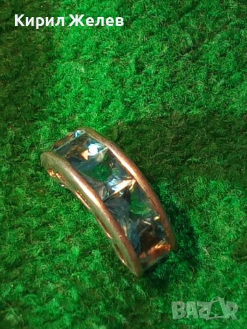 СКЪПОЦЕННА СРЕБЪРНА АР ДЕКО ОБЕЦА СРЕБРО 925 с ЮВЕЛИРНО ФАСЕТИРАН СИН ЦИРКОНИЙ 38220, снимка 12 - Обеци - 40933205