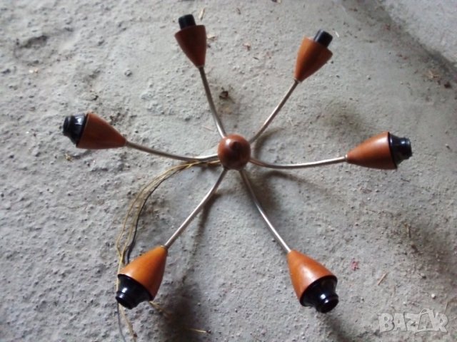 Полилей ретро соц, паяче, снимка 2 - Лампи за таван - 34156633