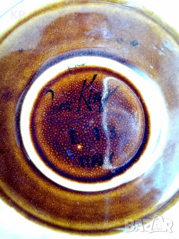 ⚜️ Италиански винтидж керамичен съд с капак ⚜️ , снимка 3 - Антикварни и старинни предмети - 39720728