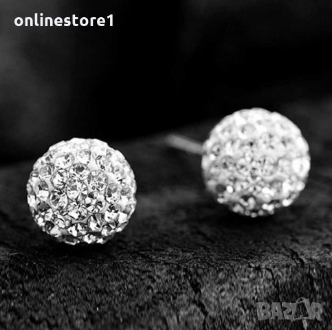 Сребърни обеци 925 - Топчета Лариса Код: BJ407, снимка 5 - Обеци - 33800580