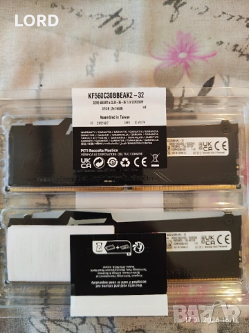 Рам памет Kingston FURY Beast RGB 32GB (2 x 16GB) DDR5 6000MT/s CL30 | KF560C30BBEAK2-32 - Гаранция!, снимка 4 - RAM памет - 53133256