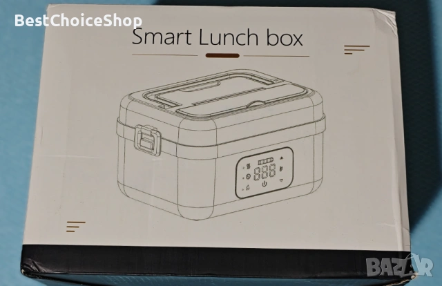 Electric Smart Lunch Box 1L, Rechargeable Self-Heating, 60W Thermo Lunch Box for Hot Food model BX88, снимка 3 - Друга електроника - 53145614