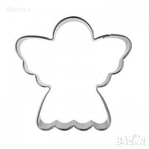181 Форми за коледни сладки Ангел резци за курабии бисквити фондан 3 размера, снимка 5 - Форми - 38940230